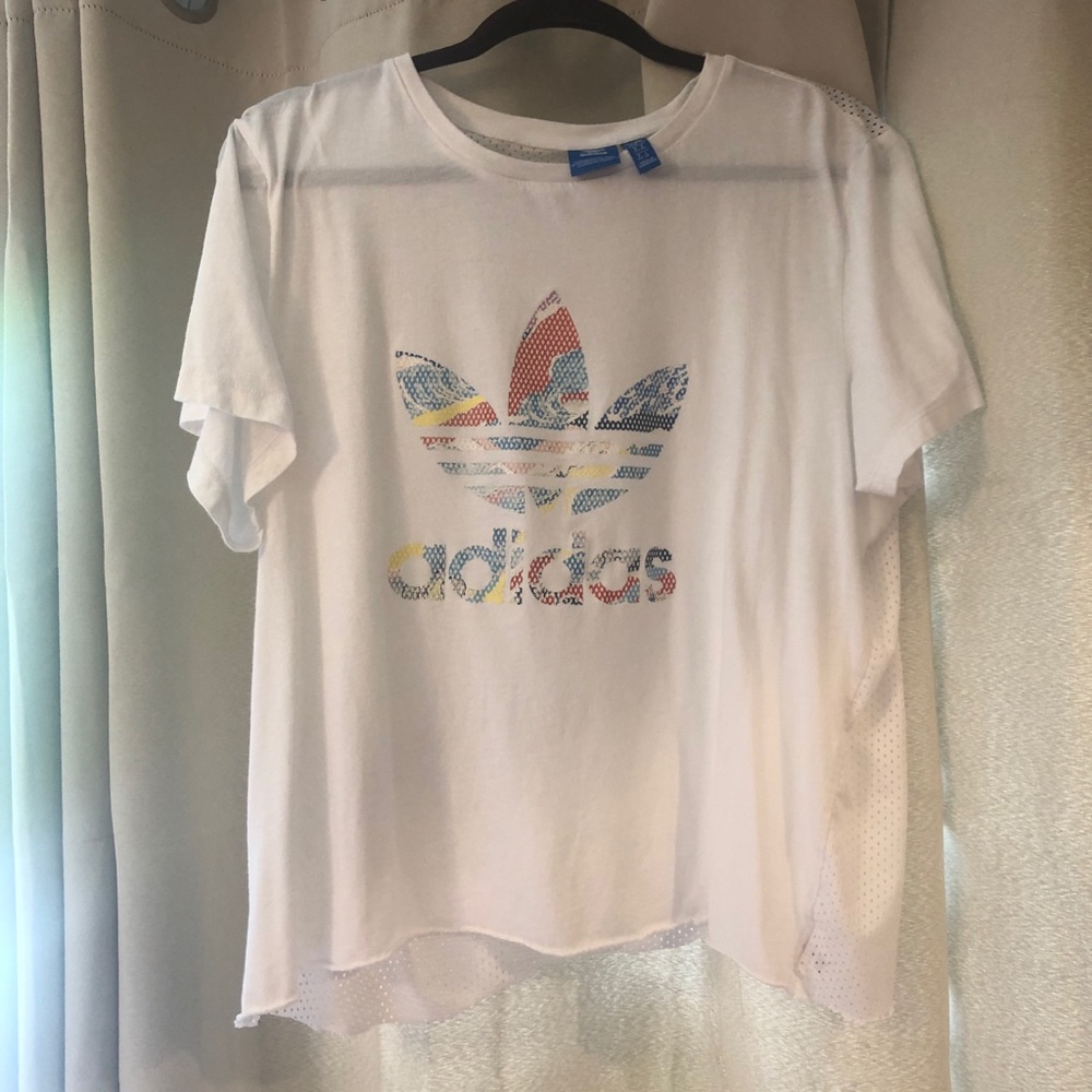 Adidas jersey crop top